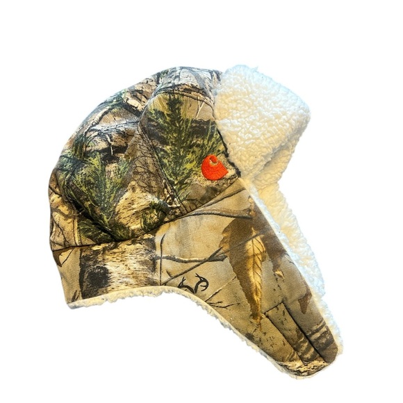 Carhartt Other - Infant Carhartt Sherpa Lined Camo Hat